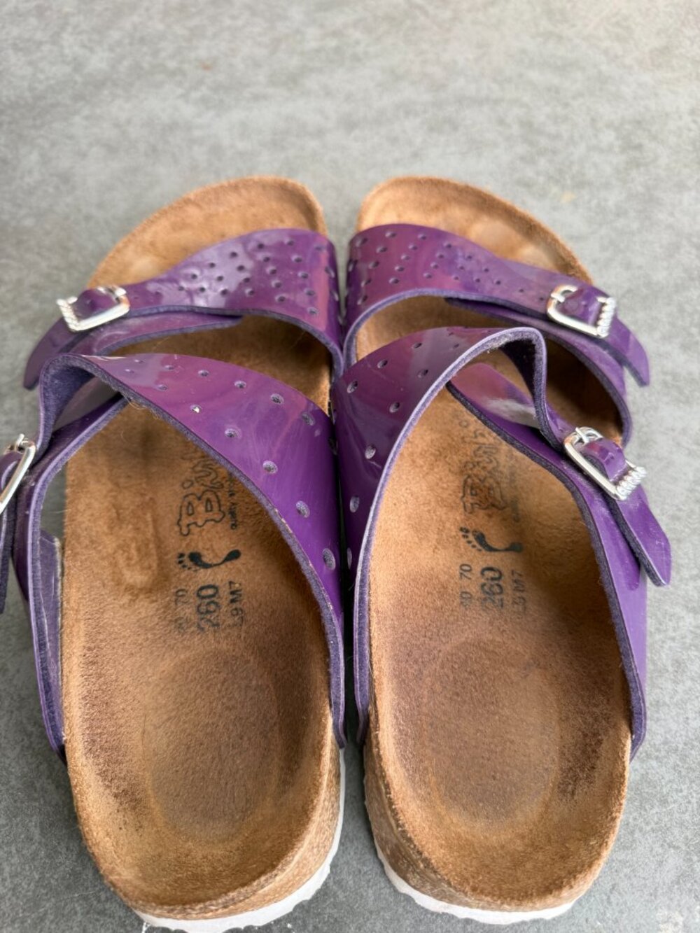Birkenstock, Birki's, purple, shiny leather, size 40 - Picture 2 of 4